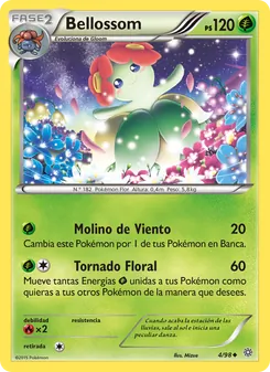 Carta Bellossom de la expansión Antiguos Orígenes, número 4/98
