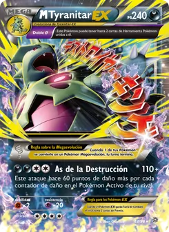 Carta M-Tyranitar EX de la expansión Antiguos Orígenes, número 43/98