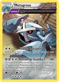 Carta Metagross de la expansión Antiguos Orígenes, número 50/98