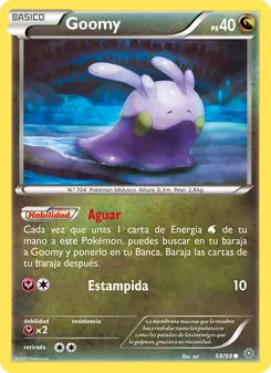 Carta Goomy de la expansión Antiguos Orígenes, número 58/98