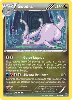 Carta Goodra de la expansión Antiguos Orígenes, número 60/98