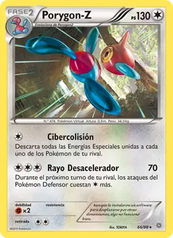 Carta Porygon-Z de la expansión Antiguos Orígenes, número 66/98