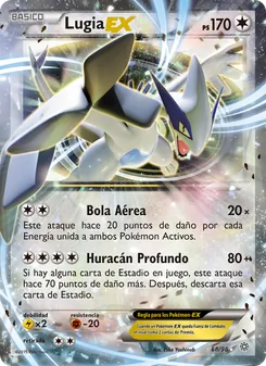 Carta Lugia EX de la expansión Antiguos Orígenes, número 68/98