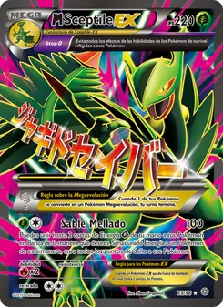Carta M-Sceptile EX de la expansión Antiguos Orígenes, número 85/98