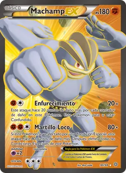 Carta Machamp EX de la expansión Antiguos Orígenes, número 90/98