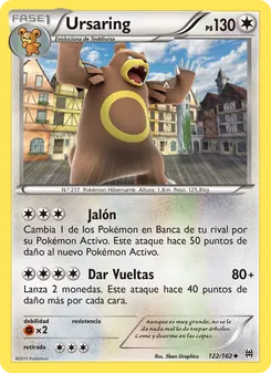Carta Ursaring de la expansión Turbo Impulso, número 122/162