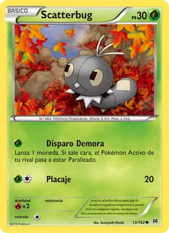 Carta Scatterbug de la expansión Turbo Impulso, número 13/162