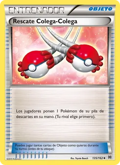 Carta Rescate Colega-Colega de la expansión Turbo Impulso, número 135/162