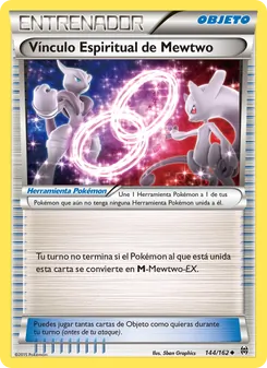 Carta Vínculo Espiritual de Mewtwo de la expansión Turbo Impulso, número 144/162