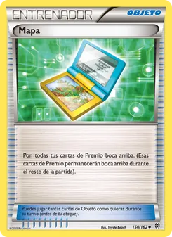 Carta Mapa de la expansión Turbo Impulso, número 150/162