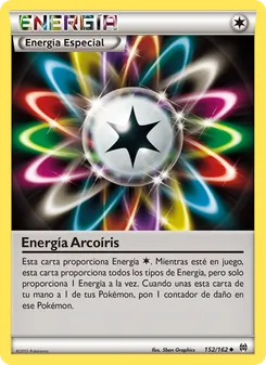 Carta Energía Arcoíris de la expansión Turbo Impulso, número 152/162