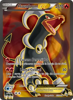 Carta Houndoom EX de la expansión Turbo Impulso, número 153/162
