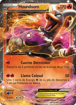 Carta Houndoom EX de la expansión Turbo Impulso, número 21/162