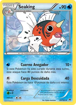 Carta Seaking de la expansión Turbo Impulso, número 28/162