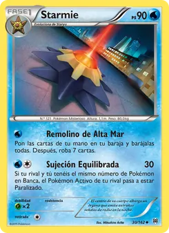 Carta Starmie de la expansión Turbo Impulso, número 30/162