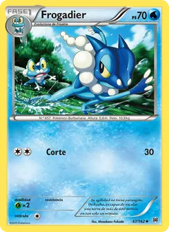 Carta Frogadier de la expansión Turbo Impulso, número 47/162