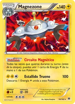 Carta Magnezone de la expansión Turbo Impulso, número 54/162