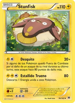 Carta Stunfisk de la expansión Turbo Impulso, número 56/162