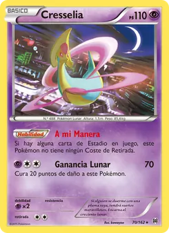Carta Cresselia de la expansión Turbo Impulso, número 70/162