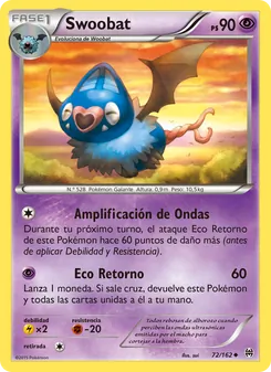 Carta Swoobat de la expansión Turbo Impulso, número 72/162