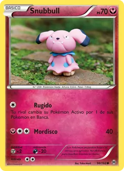 Carta Snubbull de la expansión Turbo Impulso, número 98/162