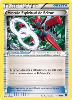 Carta Vínculo Espiritual de Scizor de la expansión TURBOLímite, número 111/122