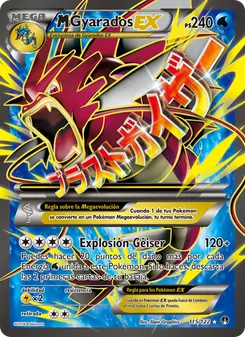 Carta M-Gyarados EX de la expansión TURBOLímite, número 115/122
