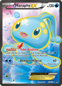 Carta Manaphy EX de la expansión TURBOLímite, número 116/122