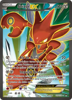 Carta Scizor EX de la expansión TURBOLímite, número 119/122