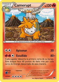 Carta Camerupt de la expansión TURBOLímite, número 13/122