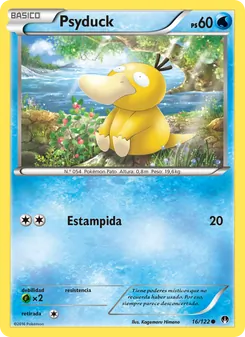 Carta Psyduck de la expansión TURBOLímite, número 16/122