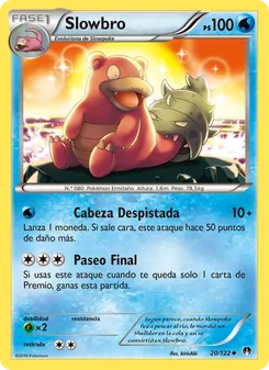Carta Slowbro de la expansión TURBOLímite, número 20/122