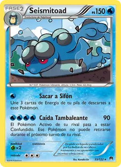 Carta Seismitoad de la expansión TURBOLímite, número 35/122