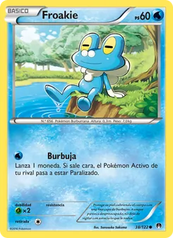 Carta Froakie de la expansión TURBOLímite, número 38/122