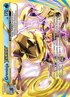Carta Greninja TURBO de la expansión TURBOLímite, número 41/122