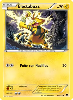 Carta Electabuzz de la expansión TURBOLímite, número 42/122