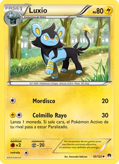Carta Luxio de la expansión TURBOLímite, número 45/122