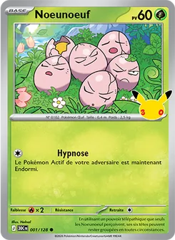 Carte Noeunoeuf de l'extension 30ᵉ Anniversaire, numéro 001/128