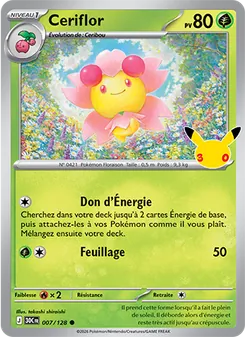 Carte Ceriflor de l'extension 30ᵉ Anniversaire, numéro 007/128