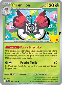 Carte Prismillon de l'extension 30ᵉ Anniversaire, numéro 008/128