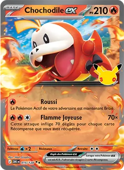 Carte Chochodile-ex de l'extension 30ᵉ Anniversaire, numéro 015/128