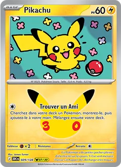 Carte Pikachu de l'extension 30ᵉ Anniversaire, numéro 029/128