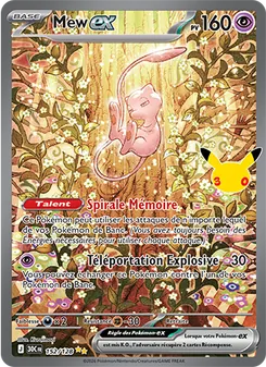Carte Mew-ex de l'extension 30ᵉ Anniversaire, numéro 152/128