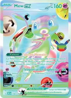 Carte Mew-ex de l'extension 30ᵉ Anniversaire, numéro 158/128