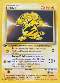 Carte Élektek de l'extension Set de Base, numéro 20/102