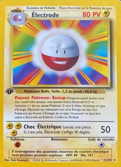 Carte Électrode de l'extension Set de Base, numéro 21/102