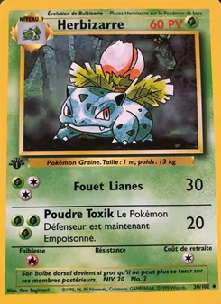 Carte Herbizarre de l'extension Set de Base, numéro 30/102