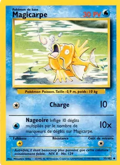 Carte Magicarpe de l'extension Set de Base, numéro 35/102