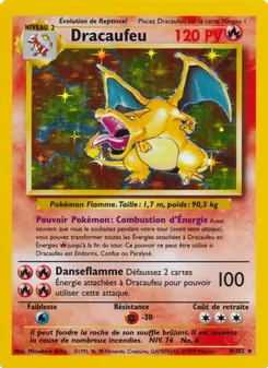 Carte Dracaufeu de l'extension Set de Base, numéro 4/102