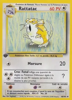 Carte Rattatac de l'extension Set de Base, numéro 40/102